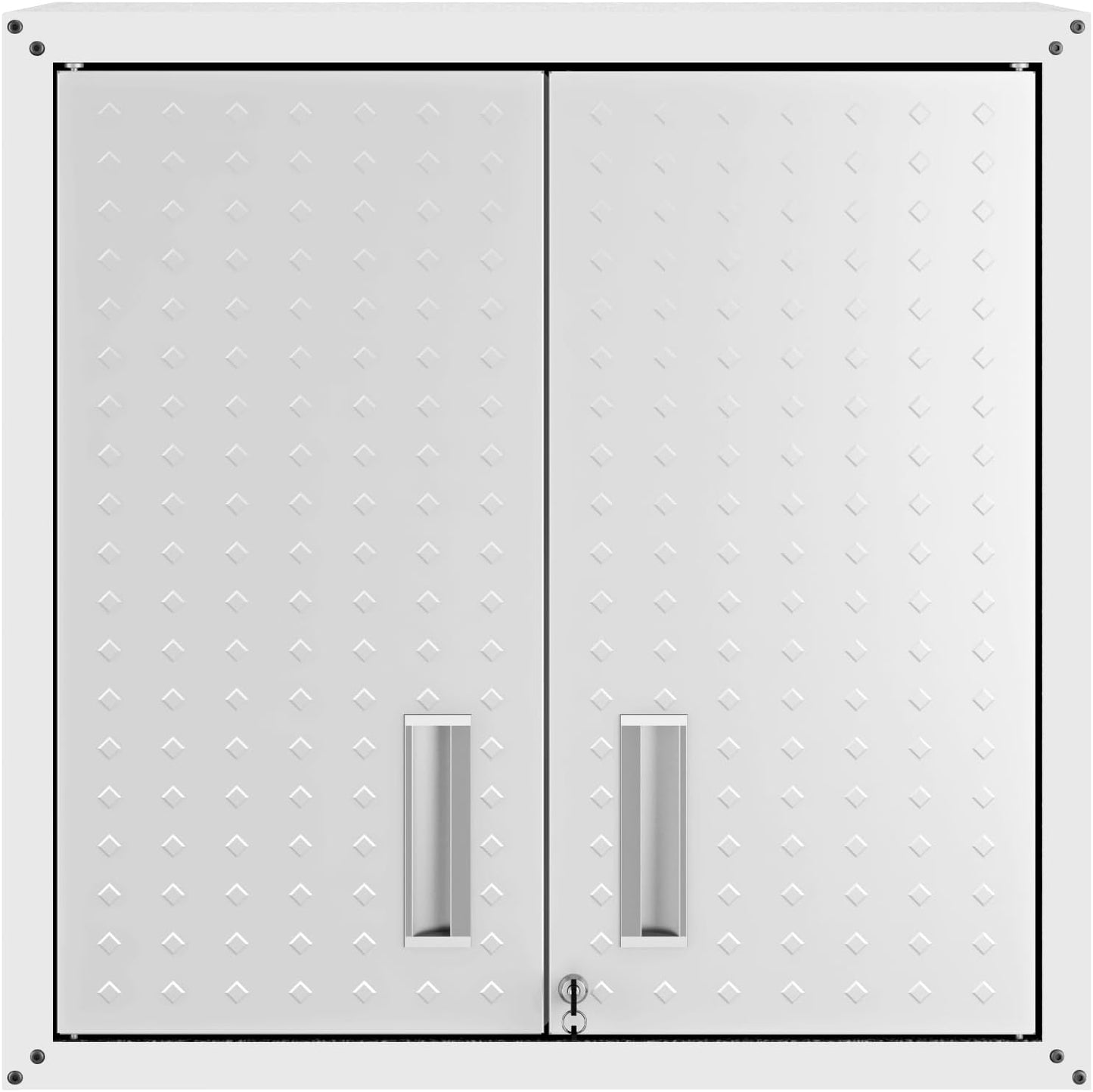 Manhattan Comfort Dual Fortress Floating Garage Storage Cabinet, 1, Black/Grey