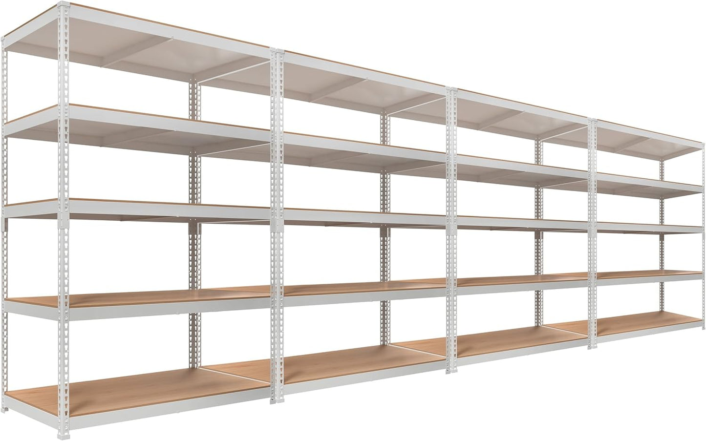 HOMEDANT 5 Tier Laminated Boltless Heavy Duty Garage Storage Adjustable Wide Size Metal Shelving Unit Utility Rack Shelves Organization Multipurpose Shelf Shed Warehouse 47.7"W x 18.2"D x 71.3"H 1Pack