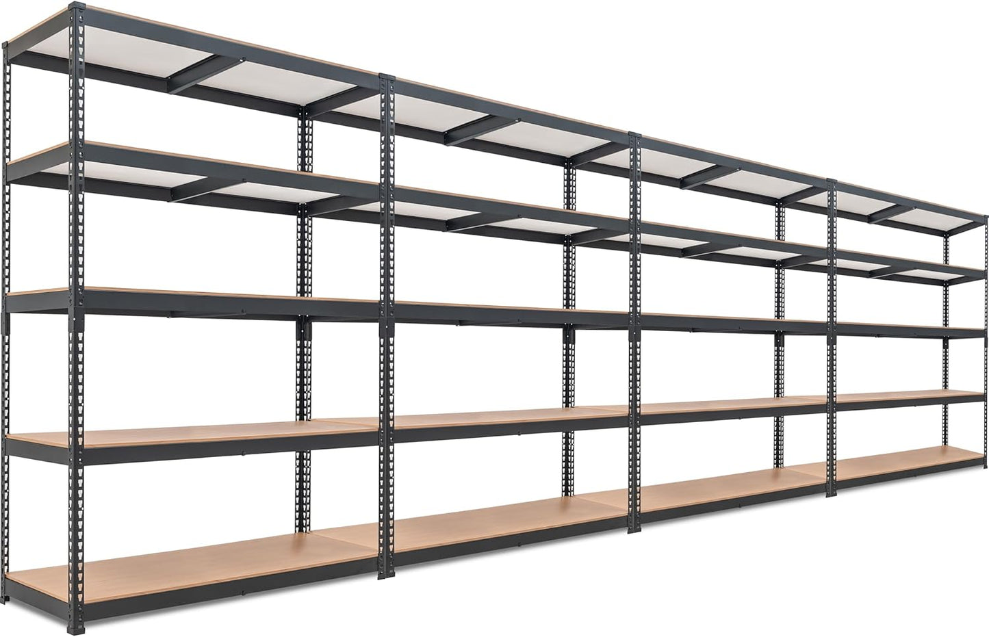HOMEDANT 5 Tier Laminated Boltless Heavy Duty Garage Storage Adjustable Wide Size Metal Shelving Unit Utility Rack Shelves Organization Multipurpose Shelf Shed Warehouse 47.7"W x 18.2"D x 71.3"H 1Pack