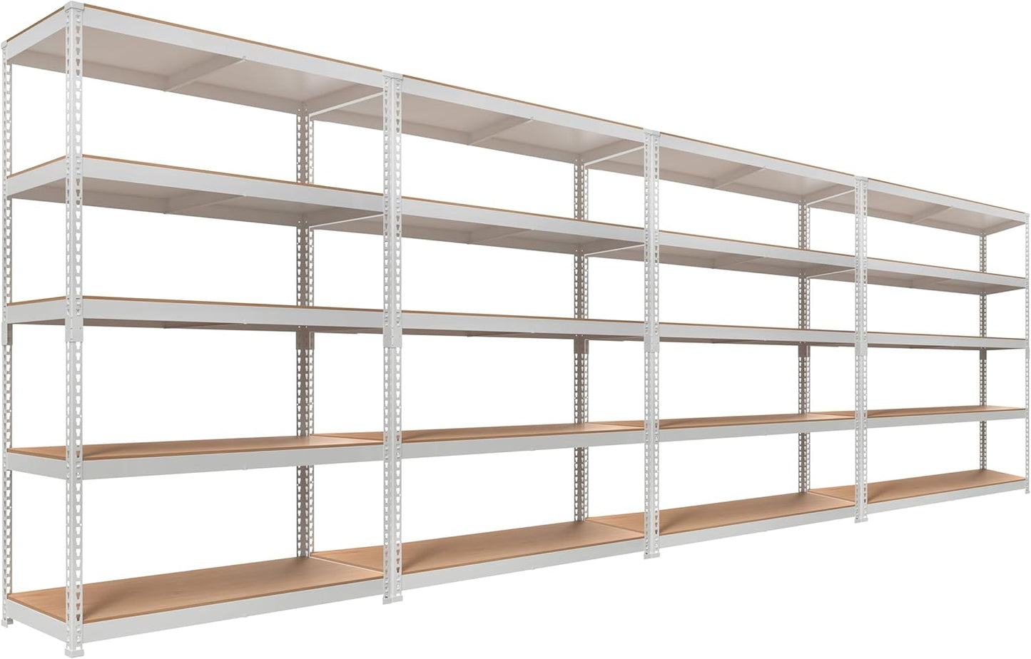 HOMEDANT 5 Tier Laminated Boltless Heavy Duty Garage Storage Adjustable Wide Size Metal Shelving Unit Utility Rack Shelves Organization Multipurpose Shelf Shed Warehouse 47.7"W x 18.2"D x 71.3"H 1Pack