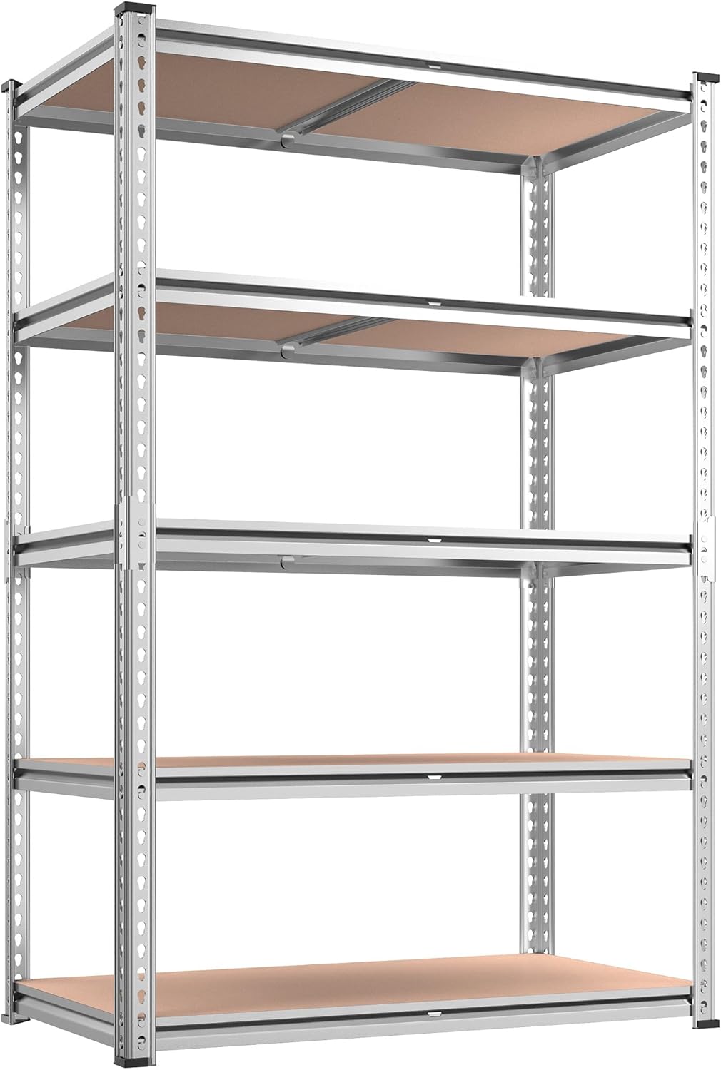 REIBII 2020LBS Storage Shelves 5 Tier Garage Shelving Heavy Duty, Adjustable Metal Shelving Unit, Garage Shelves for Basement, Warehouse, Pantry, 72" H x 35.55" W x 16" D, Black, 3 Pack