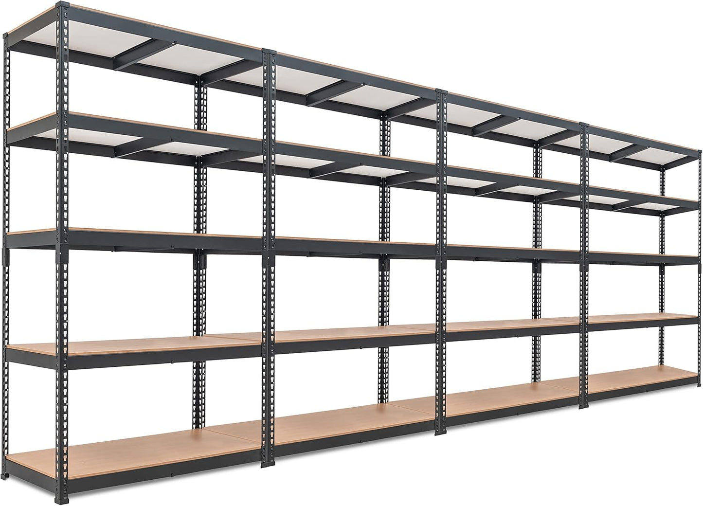HOMEDANT 5 Tier Laminated Boltless Heavy Duty Garage Storage Adjustable Wide Size Metal Shelving Unit Utility Rack Shelves Organization Multipurpose Shelf Shed Warehouse 47.7"W x 18.2"D x 71.3"H 1Pack